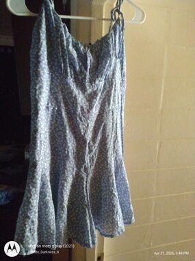 Fashion Nova Blue Floral Sundress
